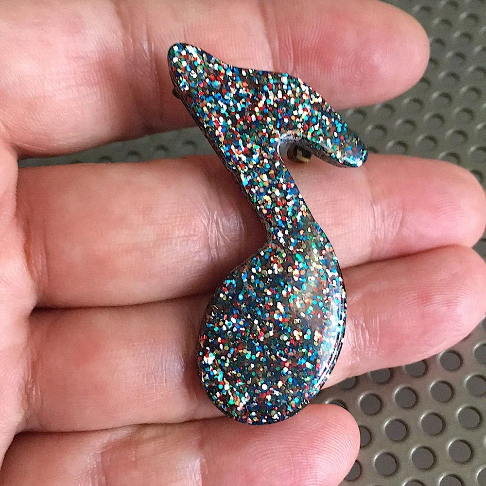 🖤Music note Vtg brooch - Picture 1 of 7